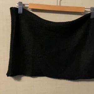Black Mini Pencil Crop Top for Night Out